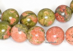 6mm Lotus Pond Unakite Gemstone Grade A Round 6mm Loose Beads 15.5 inch Full Strand (90114595-246)