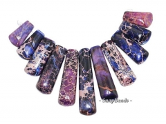 Sea Sediment Imperial Jasper Gemstone Loose Beads Graduated Set 11 Beads (90143994-108)