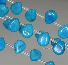 10x8mm Drop Blue Jasper Gemstone Teardrop Briolette 10x8mm Loose Beads 16 inch Full Strand (90188823-81)