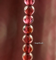 2mm-3mm Red Garnet Gemstone Grade AA Round 2mm-3mm Loose Beads 14 inch Full Strand (90187187-95)