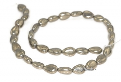 Palazzo Iron Pyrite Gemstone Teardrop 12x8mm Loose Beads 15.5 inch Full Strand (90145033-408)