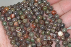 6mm Spiderweb Jasper Gemstone Brown Grade AA Round Loose Beads 15.5 inch Full Strand (90187021-246)