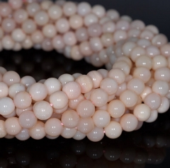 6mm Peruvian Pink Opal Gemstone Grade A Round 6mm Loose Beads 15.5 inch Full Strand (80000399-784)