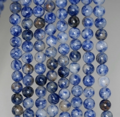 4mm Blueberry Sodalite Gemstone Blue Round Loose Beads 15.5 inch Full Strand (90184131-356)