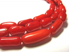 10strands 8-20mm Coral jewelry freeform chips spikes drum column hot red Bamboo Coral beads