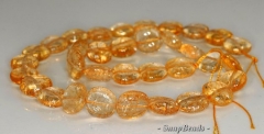 15x12-12x12mm Citrine Quartz Gemstone Nugget Loose Beads 7 inch Half Strand (90191310-B15-526)