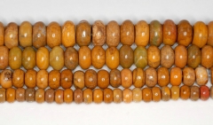 12x6MM Mustard Opal Gemstone Yellow Bumblebee Grade AA Rondelle Loose Beads 15.5 inch Full Strand (90182578-780)