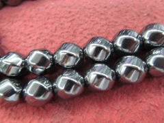 Hematite Jewelry Hematite crystal Hematite stone round Heishi cubic twist nuggets gunmetal Jewelry Spacer beads 8x12mm full stra