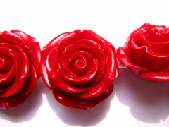 charm beads 20 25 30 36mm full strand Acrylic Resin Platic bead resin jewelry rose fluorial white red turquoise black pink jewel