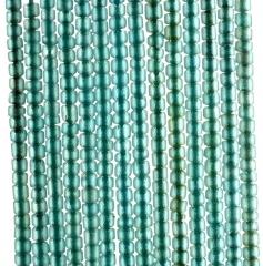 2.5mm Czech Glass Aqua Round Tube Heishi Loose Beads 13 inch Full Strand (90184295-850)
