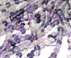 6mm Posh Rainbow Purple Fluorite Gemstone Round 6mm Loose Beads 15.5 Inch Full Strand (90114742-245)