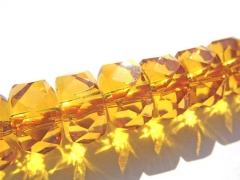 AA+ Citrine quartz wheel heishi faceted beads 4x6 4x7 5x8 6x10mm full strand