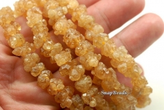 16x12-10x8mm Natural Citrine Gemstone AAA Nugget Pebble Popcorn 12-16 Beads (90187031-106A)