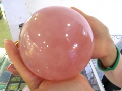 20-100mm Assorted Rock Rose Quartz Crystal Sphere - Hand Carved Gem Stone Ball for Crystal Cabochon Rock