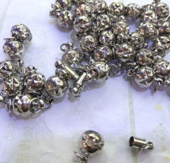 wholesale 50pcs 6-10mm BRASS Magic Clasp Connectors brass Magnetic Clasps round ball gunmetal antique silver jewelry clasp