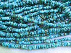 high quality Genuine Turquoise Gemmstone freeform nuggets chips blue green balck 4-10mm full strand