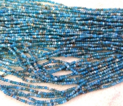 high quality 2x3mm full strand Natural Apatite Gemstone rondelle abacus faceted loose beads apatite stone