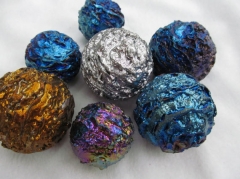 2pcs 35-50mm Dragon Stone Pyrite Rock Quartz Crystal Sphere - Hand Carved Gem Stone Ball for Crystal Cabochon Rock