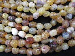 Nautral Yellow Opal Gems Gemstone Gradutated nugget Freeform faceted Loose beads 8-20mm Full strand 16inch