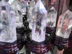 Giant Crystal Quartz Crystal Tower Point clear white quartz rainbow quartz sphere gemstone 50-200mm 8inch