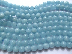 20mm -4mm Genuine Aquamarine Beryl gemstone high quality Round Ball Blue jewelry beads 16inch strand