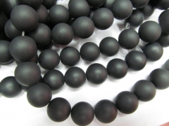 25%off--5strands 3-10mm agate gemstone black jet agate stone round ball hematite crab matte jewelry loose beads