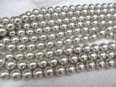 5strands 4-12mm black Pearl Gergous Round ball peach red white dark black grey gay mixed jewelry beads