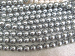 5strands 4-12mm Fresh Pearl Gergous Round ball peach red white dark black grey gay mixed jewelry beads