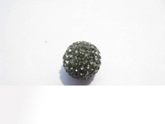 free ship-- 100pcs 4-16mm Micro Pave Clay Crystal rhinestone Round Ball AB mysitc clear white grey black mixed Charm beads