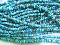 high quality Genuine Turquoise Gemmstone freeform nuggets chips blue green balck 4-10mm full strand