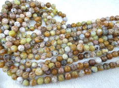 Rainbow Agate Gemstone 4-10mm full strand Green flower jasper Beads Sea agate necklace loose beads