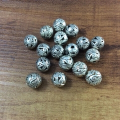 20 pcs Antique Silver , Metal Beads , Metal Spacer, Tibetan Style Beads , Crafted supplies findings