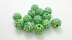 30 Pcs 10mm Shamballa AB beads Shamballa Bracelet Shamballa Pendants paved crystal, Wholesale Beads
