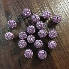 10 pcs 10 mm Shamballa beads shamballa bracelet shamballa pendants paved crystal