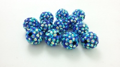 30 Pcs 10mm Shamballa AB beads Shamballa Bracelet Shamballa Pendants paved crystal, Wholesale Beads