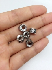 30 pcs Antique Silver , Metal Beads , Metal Spacer, Tibetan Style Beads , Crafted supplies findings