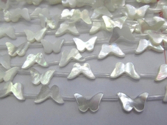 Full strand 16" Gergous MOP Shell Cabochon White Mother of Pearl Shell Jewelry Animals Butterfly Cabochon Shell Beads