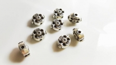 20pcs 9*12mm Antique Silver Beads , Large Hole Beads, Tibetan Style Beads , Crafted supplies findings