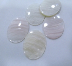 6pcs Larger Rectangle White Shell Loose Gemstone, Calibrated Cabochons, Wholesale Gemstone Rectangle coin oval teardrop shell pe