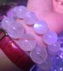 AAA grade  Natural moonstone Gemstone Round Beaded Bracelet 8inch for gift 6-7mm