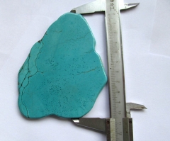 Large 12pcs 80-100mm Turquoise Stone Slab Freeform Blue Turquoise Cabochons Turquoise Jewelry turquoise pendant