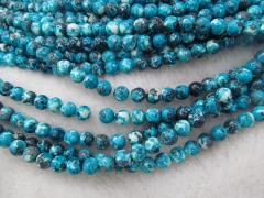 order list--6strands 6- 8mm Sapphire blue Matrix Turquoise Gemstone Round Ball 4-14mm Loose beads green aqua blue black neckalce