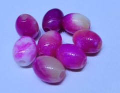 12pcs Ruby jade bead, drum green jade,barrel jade, large hole 4mm, Chinese LULUTONG passepartout loose bead, gemstone bead