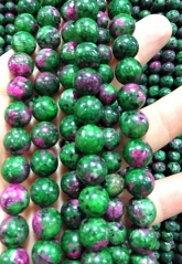 681012mm Ruby Epidote Jasper Beads Jasper Gemstone Round Beads Full strand 16&quot; for necklace