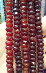 3-12mm Natural Brazil Agate Beads Agate Gemstone AAA Grade Mixed Round Rondelle Faceted agate Jewelry Beads 16 inch Full Strand