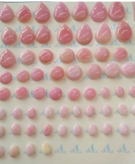 20pcs Natural Queen Conch Shell Bead Oval Egg Round Teardrop Pink Cabochons ,Cameo Pendant 8-18mm