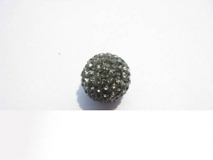 wholesale grey beads 100pcs 4-16mm Micro Pave Clay Crystal rhinestone Round Ball clear white grey black mixed Charm beads