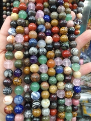 81012mm Assorted Stone Mookaite beads, Yolk Jasper Amazonite Beads Round faceted Rainbow BloodStone Loose Beads 16inch full st