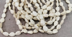 Wholesale 8-20mm Cream White Howlite Turquoise stone teardrop drop pearl loose beads full strand 16&quot;