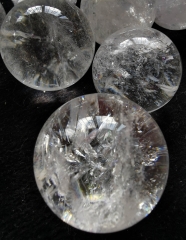 Genuine Rock Quartz -Clear white-rose quartz genuine Flash rainbow Stone Sphere   Healing Stone Gemstone cabochon  1pcs 30-100mm(4")